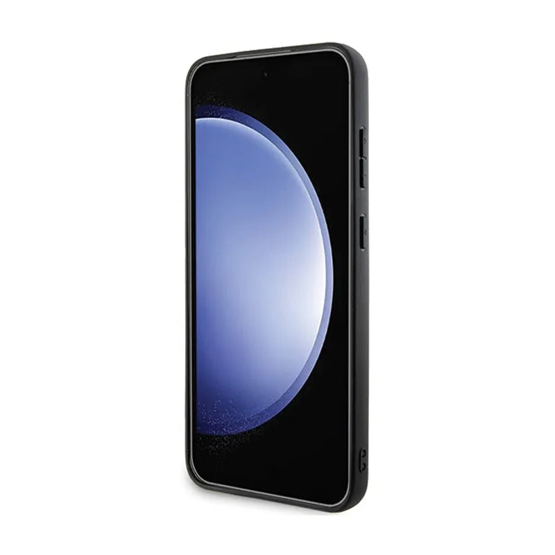 Karl Lagerfeld Saffiano Karl & Choupette Metal Pin – Samsung Galaxy S24 dėklas (pilkas)