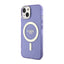 Guess Glitter Gold MagSafe – dėklas iPhone 14 Plus (violetinis)