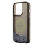 Karl Lagerfeld Liquid Glitter Round RSG Logo dėklas – dėklas skirtas iPhone 14 Pro (juodas)