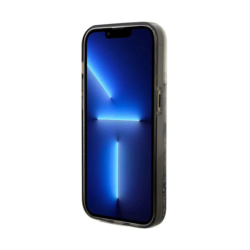 Karl Lagerfeld Liquid Glitter Choupette – dėklas iPhone 14 Pro (skaidrus)
