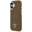 Guess Triangle Logo MagSafe - Dėklas iPhone 17 (Rudas)