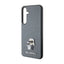 Karl Lagerfeld Saffiano Karl & Choupette Metal Pin – Samsung Galaxy S24 dėklas (pilkas)
