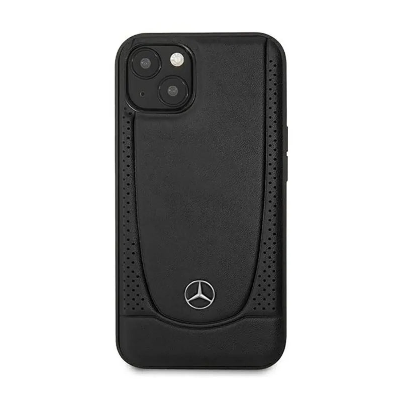 Mercedes Leather Urban Line - Dėklas iPhone 14 Plus (Juodas)