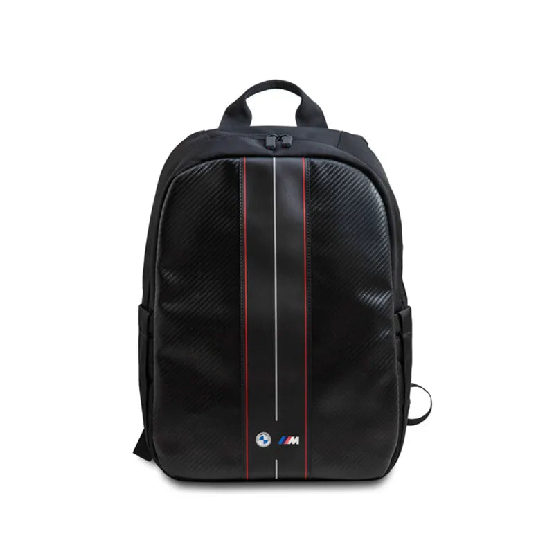 BMW Carbon Red Stripes – kuprinė 16" nešiojamajam kompiuteriui (juoda)