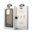 Karl Lagerfeld Liquid Glitter Round RSG Logo dėklas – dėklas skirtas iPhone 14 Pro (juodas)