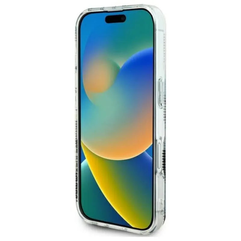 Karl Lagerfeld IML Karl Head Electroplated – dėklas iPhone 16 telefonui (skaidrus)