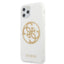 Guess Circle Glitter 4G – dėklas „iPhone 11 Pro Max“ (baltas)