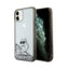 Karl Lagerfeld Liquid Glitter Choupette – dėklas iPhone 11 (skaidrus)