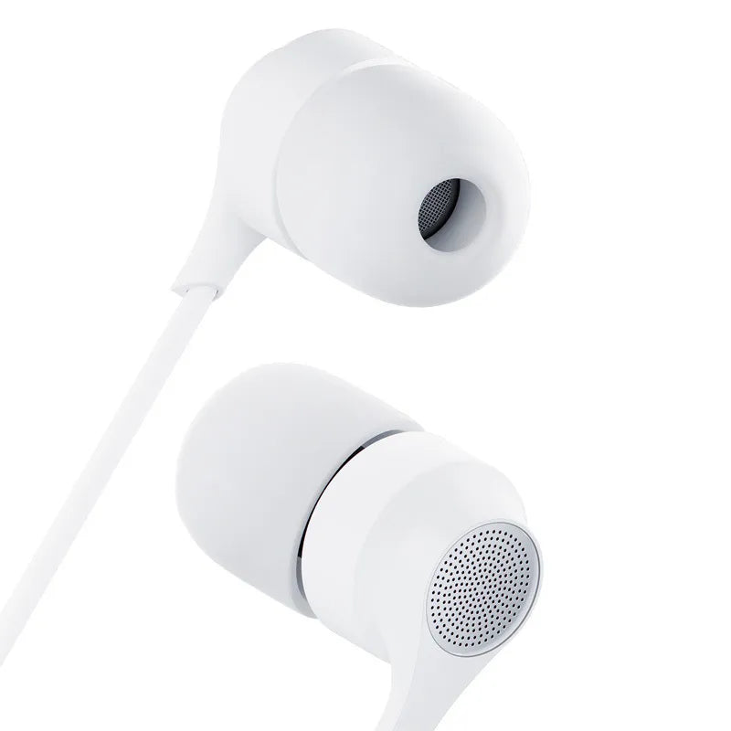 3mk laidinės ausinės USB-C – laidinės įstatomos ausinės (baltos)