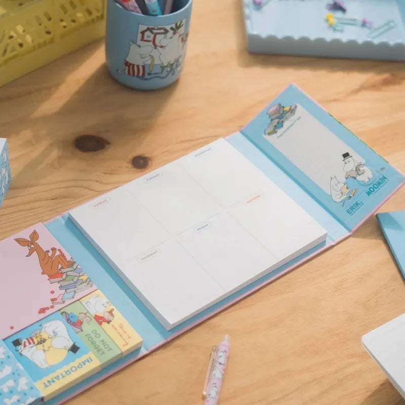 Moomins – A4 savaitės planuoklis su lipniais lapeliais