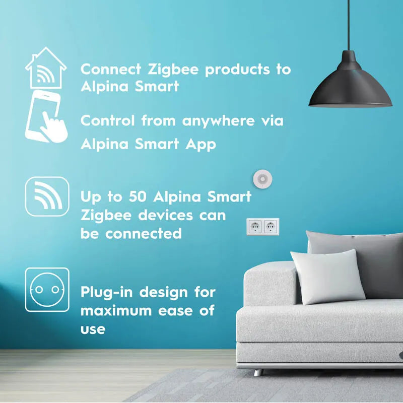 Alpina - Zigbee šliuzas (gateway) šio standarto įrenginiams prijungti