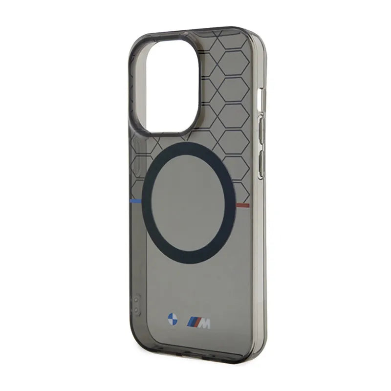BMW Pattern MagSafe – dėklas iPhone 14 Pro (pilkas)