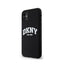 DKNY Liquid Silicone White Printed Logo MagSafe – dėklas iPhone 11 (juodas)