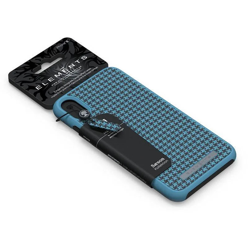Nordic Elements Saeson Idun – dėklas iPhone Xs / X telefonui (petrolio spalvos)