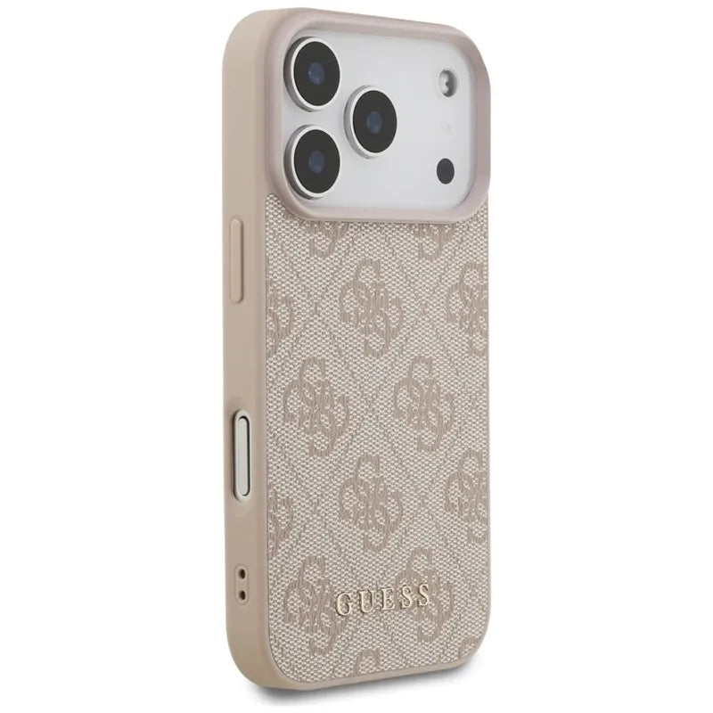 Guess 4G Classic – dėklas iPhone 17 Pro (rožinis)