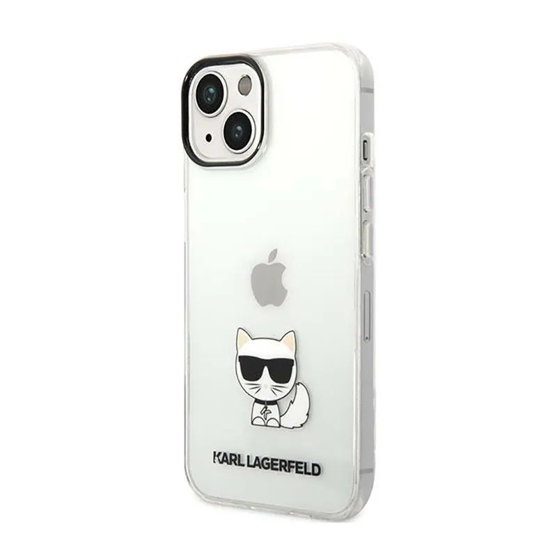 Karl Lagerfeld Choupette Body - Dėklas iPhone 14 Plus (Skaidrus)