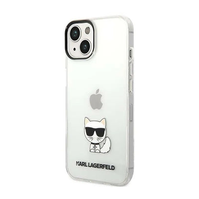 Karl Lagerfeld Choupette Body - Dėklas iPhone 14 Plus (Skaidrus)