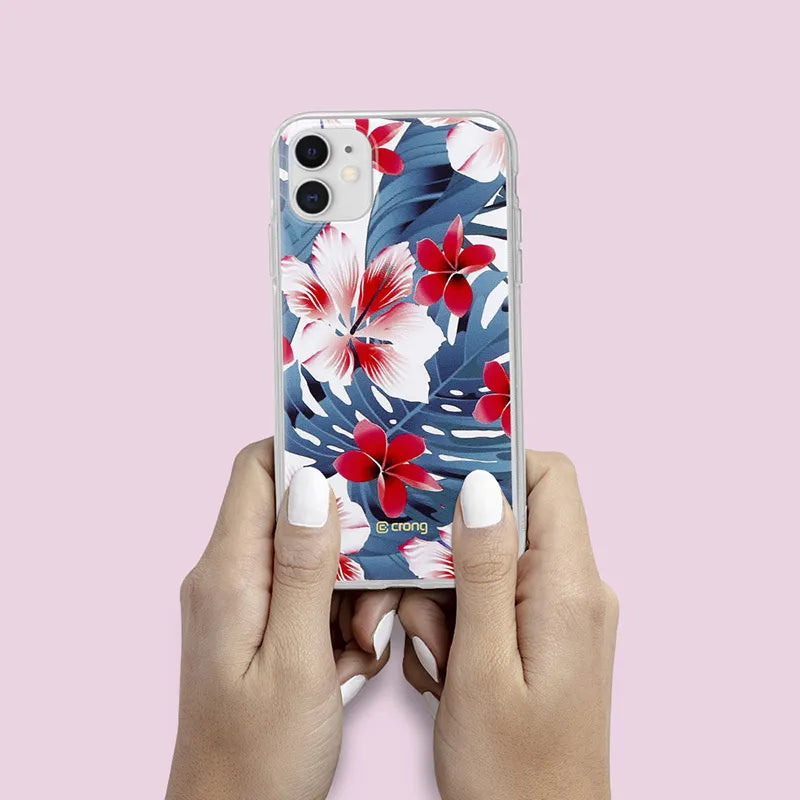 „Crong Flower Case“ – „iPhone 11“ dėklas (raštas 03)