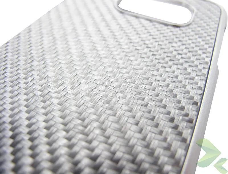 BMW M Edition Carbon & Aluminium kietas dėklas Samsung Galaxy S6 telefonui (sidabrinis)