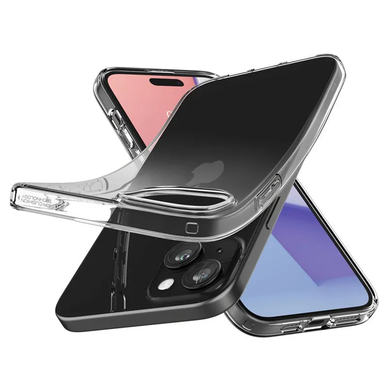 Spigen Liquid Crystal – dėklas iPhone 15 Plus telefonui (skaidrus)