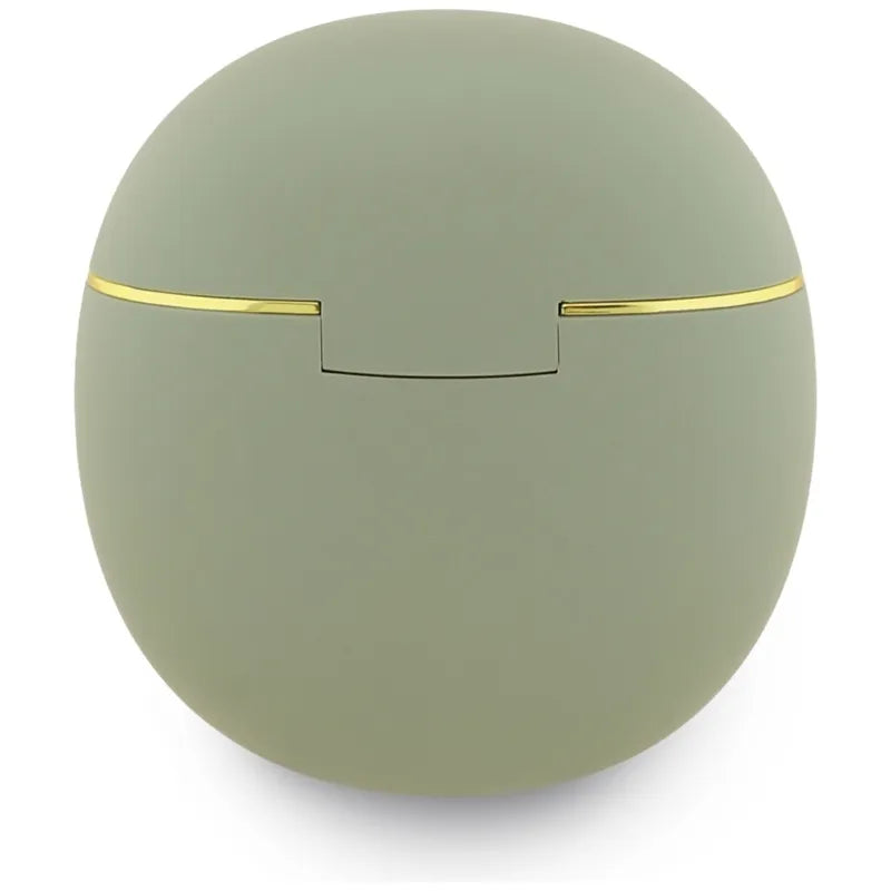 Guess Gold Line Triangle – TWS Bluetooth ausinės + įkrovimo dėklas (chaki)