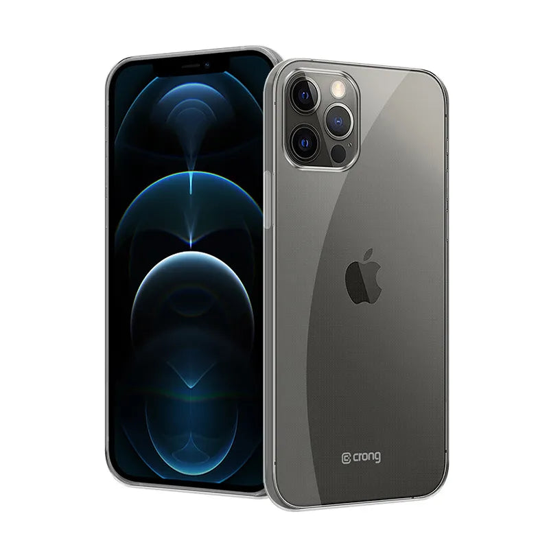 Crong Crystal Slim Cover - Dėklas „iPhone 12 Pro Max“ (skaidrus)