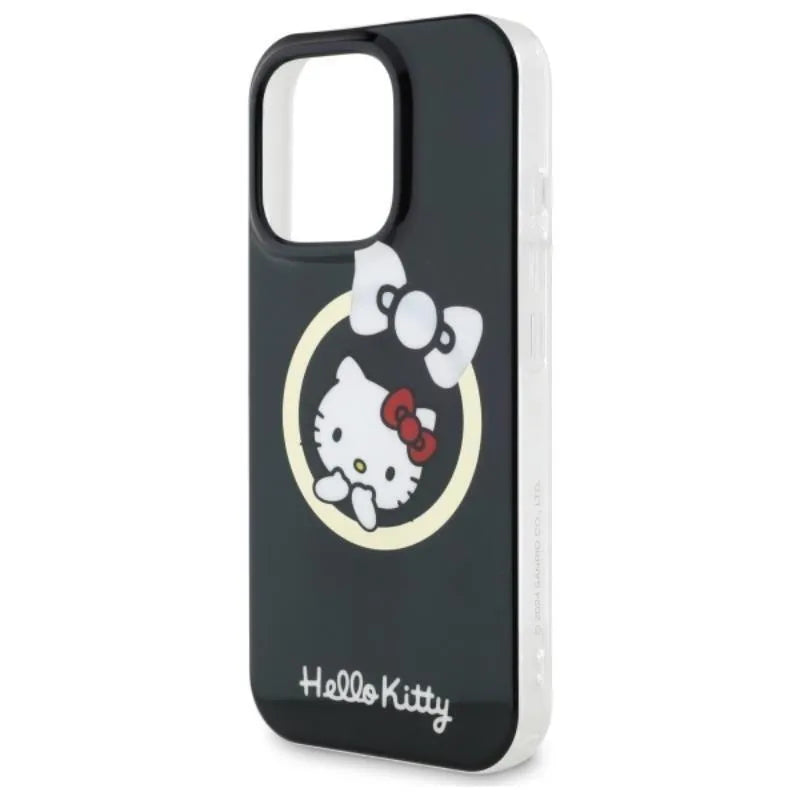 Hello Kitty IML Fun Bow MagSafe – dėklas iPhone 16 Pro (juodas)