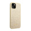 Guess Glitter Flakes Metal Logo dėklas – dėklas, skirtas iPhone 14 (auksinis)