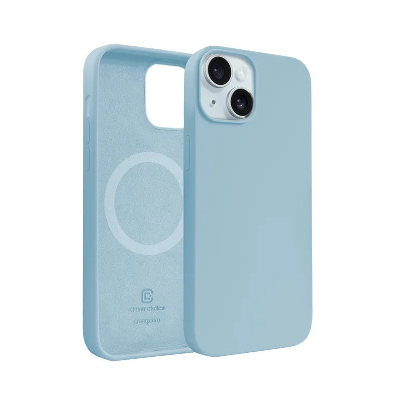 Crong Color Cover Magnetic – „iPhone 15“ „MagSafe“ dėklas (mėlynas)