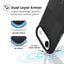 Speck Presidio2 Grip ClickLock ir MagSafe – iPhone Air dėklas (juodas / skalūno pilka / baltas)