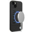 BMW Silicone Signature Logo MagSafe – dėklas iPhone 14 Plus telefonui (juodas)