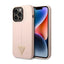 Guess Silicone Triangle Logo – dėklas iPhone 14 Pro Max (rožinis)