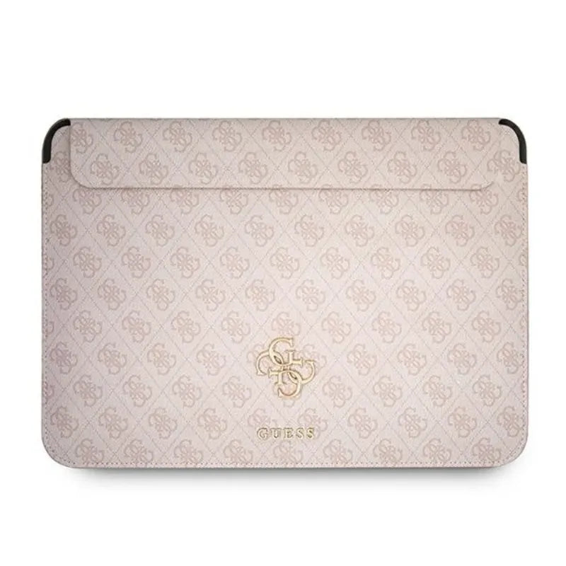 Guess 4G Big Metal Logo kompiuterio dėklas - 13" nešiojamojo kompiuterio krepšys (rožinis)
