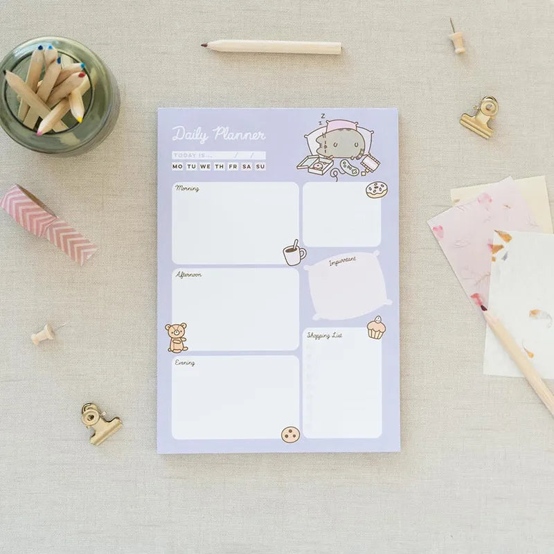 Pusheen – „Moments“ kolekcijos kasdienis planuoklis, 54 puslapiai, A5