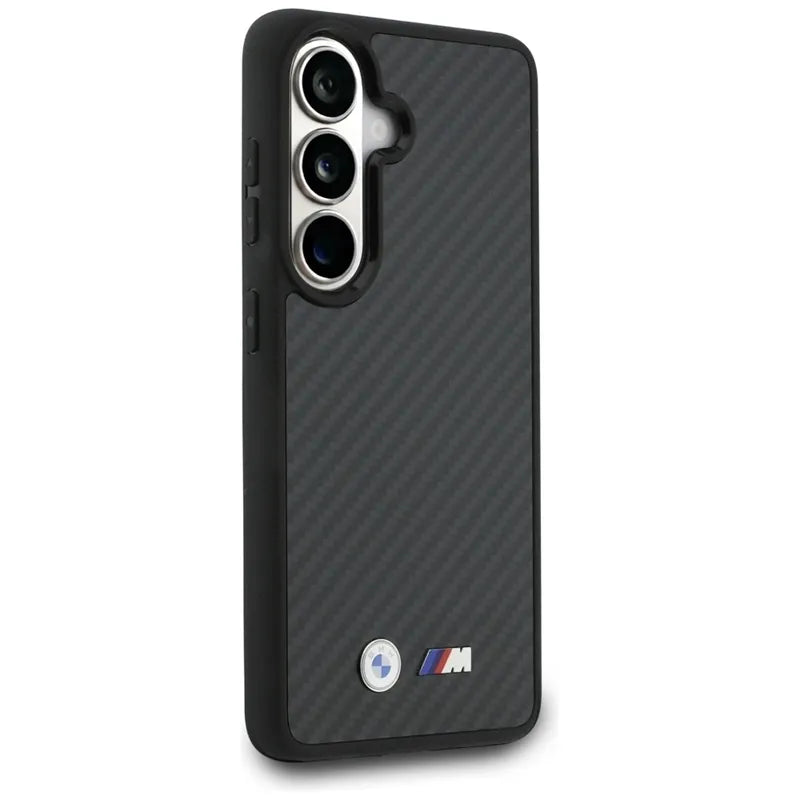 BMW M Kevlar Logo MagSafe – Samsung Galaxy S26 dėklas (juodas)