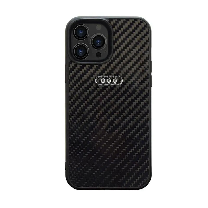 Audi Carbon Fiber – dėklas, skirtas iPhone 14 Pro (juodas)