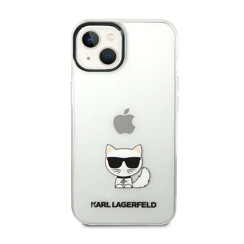 Karl Lagerfeld Choupette Body - Dėklas iPhone 14 Plus (Skaidrus)