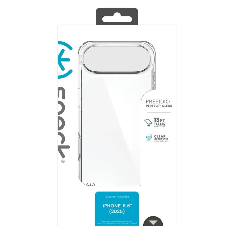 Speck Presidio Perfect-Clear – iPhone Air dėklas (skaidrus)