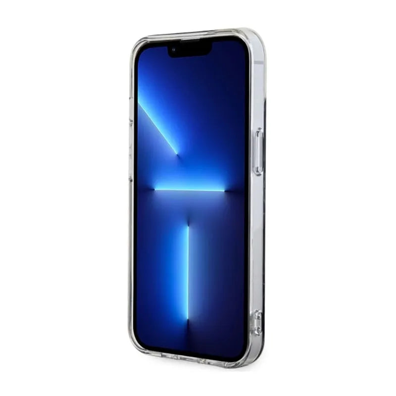 Guess Marble MagSafe – Dėklas iPhone 14 Plus (juodas)