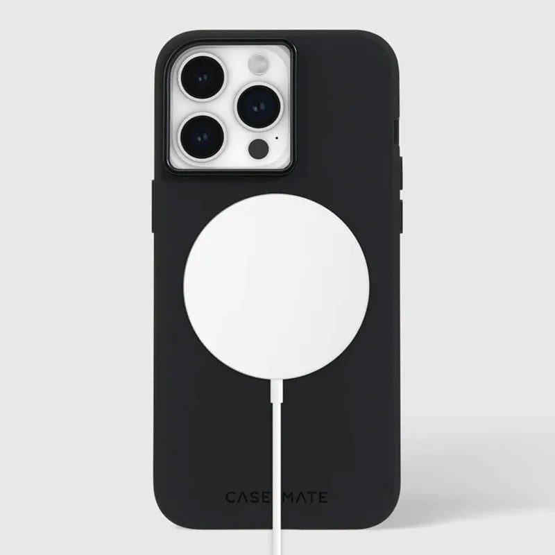 Case-Mate Silicone MagSafe – Dėklas iPhone 15 Pro Max (juodas)