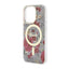 Guess Flower MagSafe – dėklas, skirtas iPhone 14 Pro (žalias)