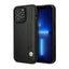 BMW Leather Blue Dots – Dėklas iPhone 14 Pro (juodas)