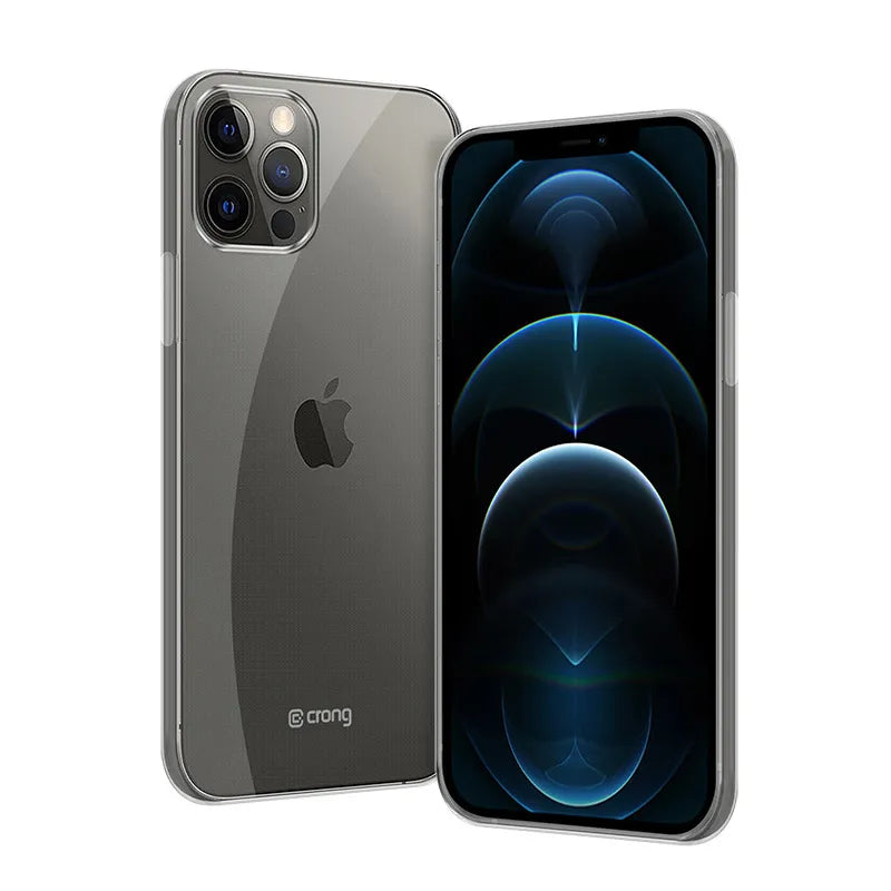 Crong Crystal Slim Cover - Dėklas „iPhone 12 Pro Max“ (skaidrus)