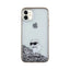 Karl Lagerfeld Liquid Glitter Choupette – dėklas iPhone 11 (skaidrus)