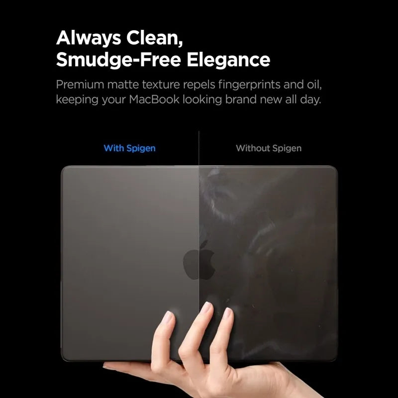 Spigen AirSkin – MacBook Pro 14" dėklas (M5/M4/M3/M2/M1/2026-2021) (Frost Black)