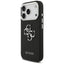 Guess Grained Big 4G Classic Logo – dėklas iPhone 17 Pro (juodas)