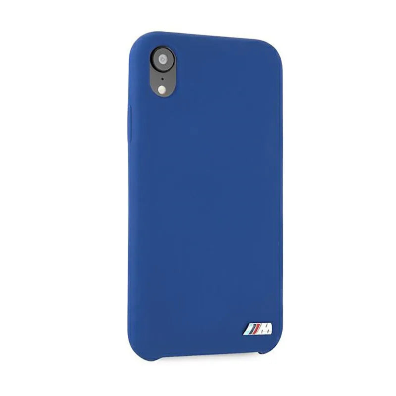 BMW Silicone M Collection dėklas, skirtas iPhone Xr (mėlynas)
