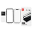 Crong 3D Armor Glass – grūdintas stiklas iPhone 17e / 16e / 14 / 13 / 13 Pro + montavimo rėmelis