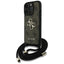 Guess 4G Big Logo Cord Strap Crossbody – dėklas iPhone 16 Pro Max (rudas)