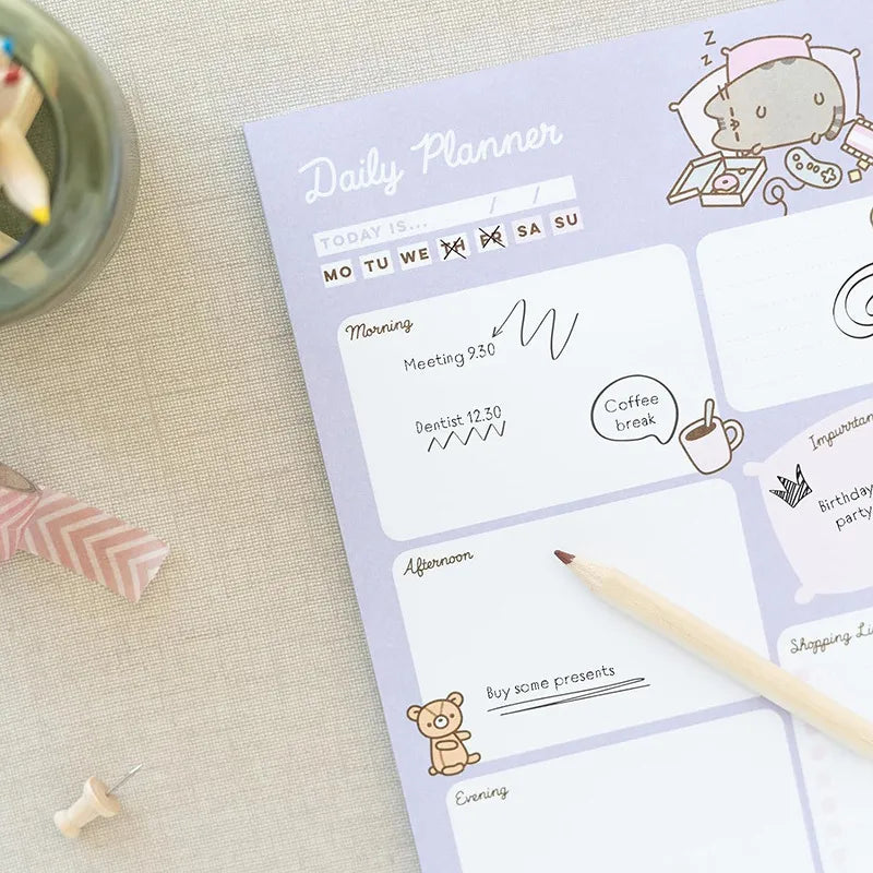 Pusheen – „Moments“ kolekcijos kasdienis planuoklis, 54 puslapiai, A5